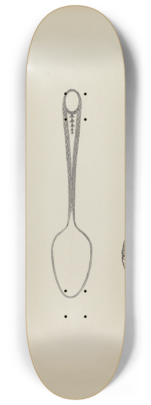 Kalamian Walton - Silver Teaspoon 8.25 inch art skate deck