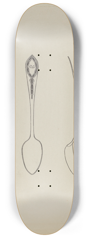 Kalamian Walton - Silver Teaspoon 8.25 inch art skate deck