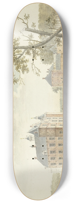 Johan Antonie Kaldenbach - Gezicht op onbekend kasteel 8.25 inch art skate deck Johan Antonie Kaldenbach - Gezicht op onbekend kasteel 8.25 inch art skate deck