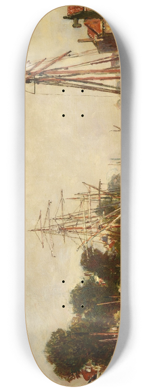 Johan Barthold Jongkind - Canal en Hollande 8.25 inch art skate deck