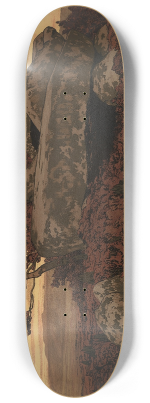 Karl Biese - Hnengrab in der Heide 8.25 inch art skate deck