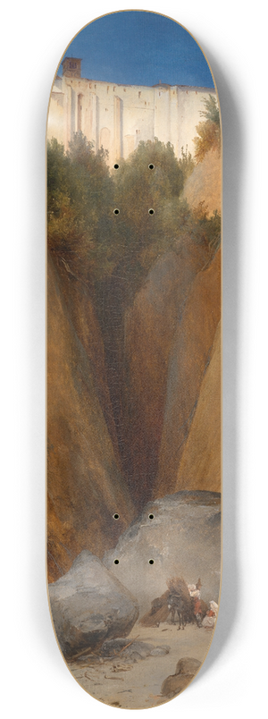 Karl Blechen - Blick auf das Kloster Santa Scolastica bei Subiaco 8.25 inch art skate deck