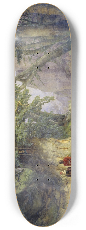 Karl Friedrich Lessing - The Thousand-Year-Old Oak 8.25 inch art skate deck