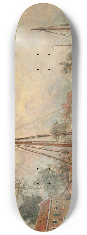 Johan Barthold Jongkind - Environs de Dordrecht 8.25 inch art skate deck