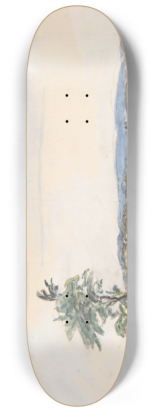 Johan Barthold Jongkind - Landscape 8.25 inch art skate deck