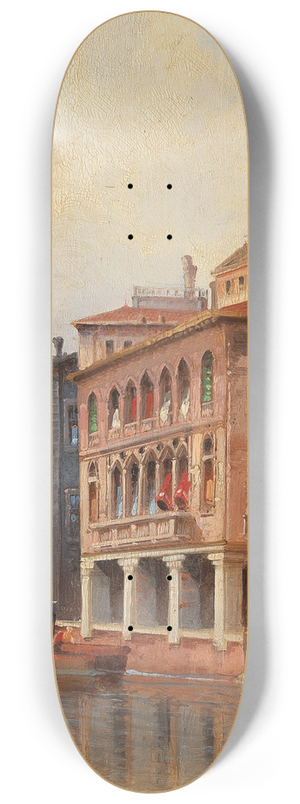 Karl Kaufmann - Venice, Canal Scene 8.25 inch art skate deck