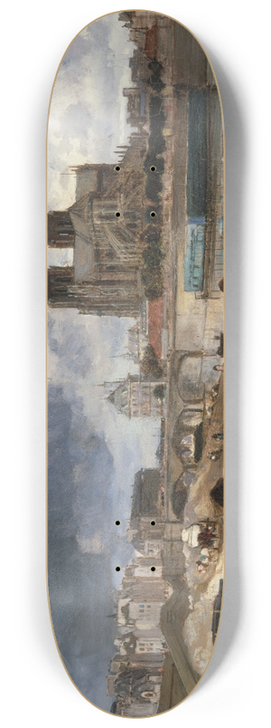 Johan Barthold Jongkind - Notre-Dame vue du quai de la Tournelle 8.25 inch art skate deck