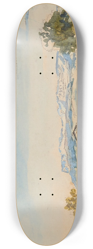 Johan Barthold Jongkind - Paysage  la Cte Saint-Andr 8.25 inch art skate deck