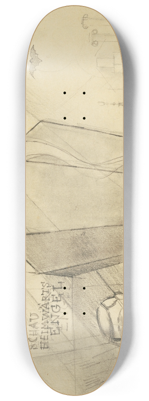Karl Wiener - Das begrabene Leben 8.25 inch art skate deck