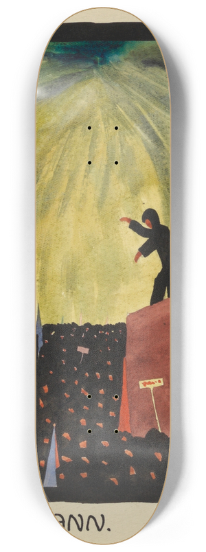Karl Wiener - Der Smann 8.25 inch art skate deck