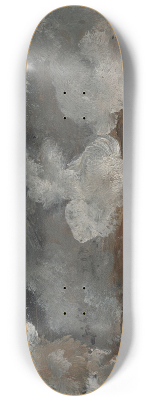 Johan Christian Dahl - Smoke from Cannon Shots 8.25 inch art skate deck