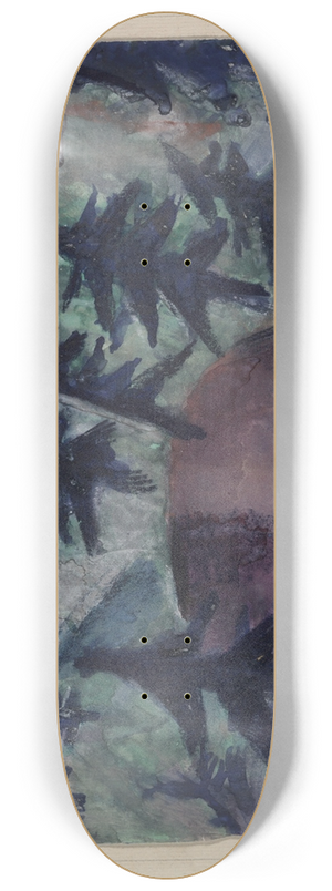 Kate Traumann Steinitz - The PineTrees 8.25 inch art skate deck