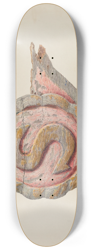 Katharine Merrill - Insignia Letter S 8.25 inch art skate deck