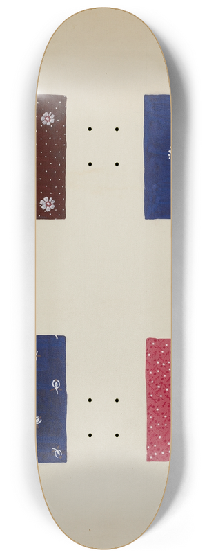 Katherine Hastings - Materials from Patchwork Quilt 8.25 inch art skate deck