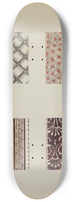 Katherine Hastings - Materials from Quilt 8.25 inch art skate deck