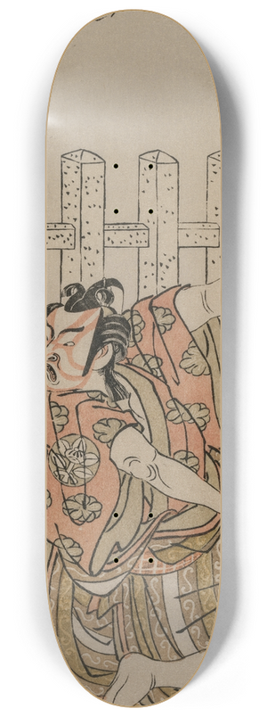 Katsukawa Shunsh - Ichimura Uzaemon IX as Umeomaru 8.25 inch art skate deck