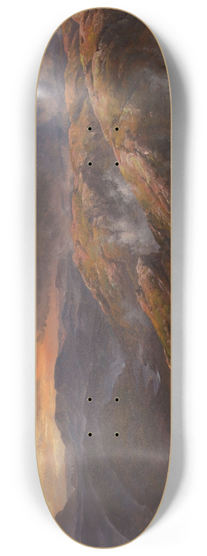Johan Christian Dahl - View from Lyshornet 8.25 inch art skate deck