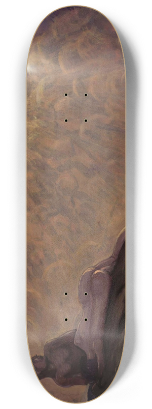 Kazimierz Stabrowski - Fantastical composition 8.25 inch art skate deck