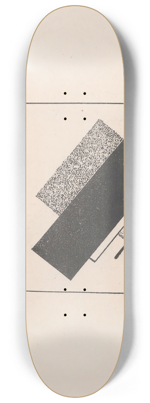 Kazimir Malevich - Composition with Four Black, One White, and Two Grey Elements 8.25 inch art skate deck