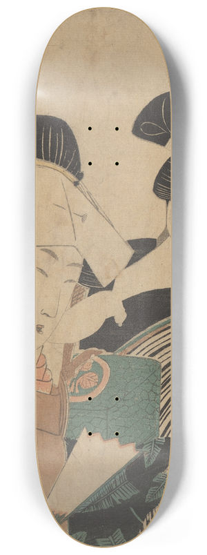 Keisai Eisen - Lovers Seen at Half Length 8.25 inch art skate deck