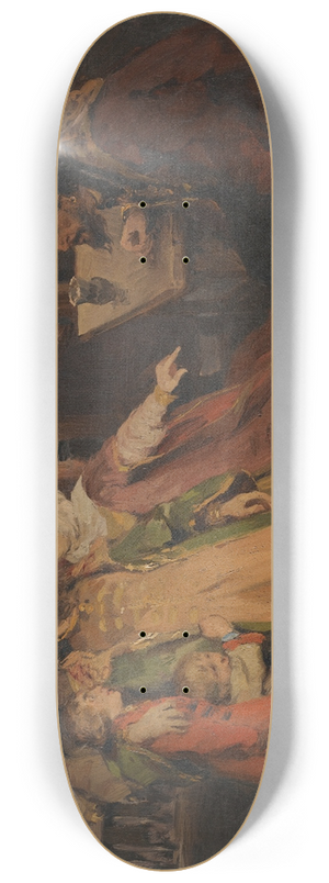 Klavdy Vasilyevich Lebedev - Ivan The Terrible 8.25 inch art skate deck