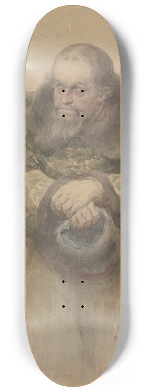 Klavdy Vasilyevich Lebedev - Two Russian Men 8.25 inch art skate deck