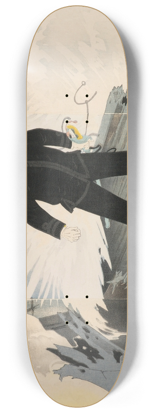 Kobayashi Kiyochika - Naval Commander Hirose Takeo 8.25 inch art skate deck