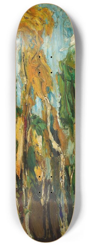 Konrad Krzyanowski - Birch trees 8.25 inch art skate deck