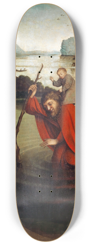 Konrad Witz - Saint Christopher 8.25 inch art skate deck