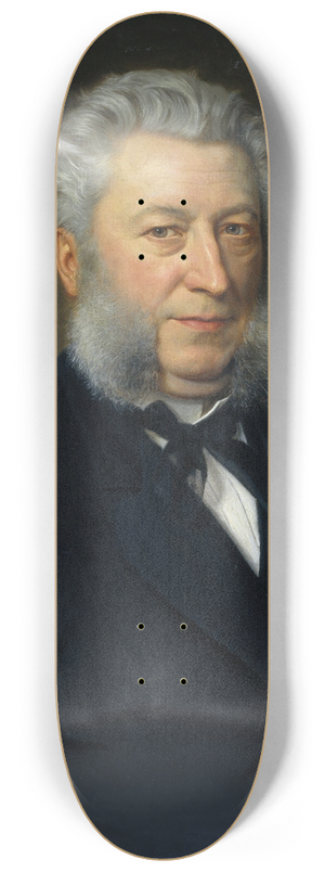 Johan Heinrich Neuman - Jan Jacob Lodewijk ten Kate (1818-89). Dichter 8.25 inch art skate deck
