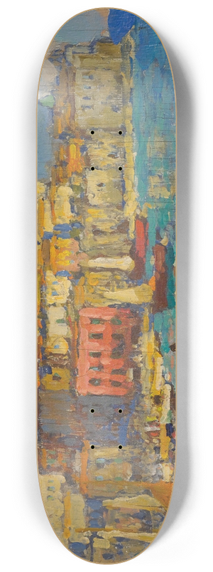 Konstantin Ivanovich Gorbatov - The Harbour At Naples 8.25 inch art skate deck