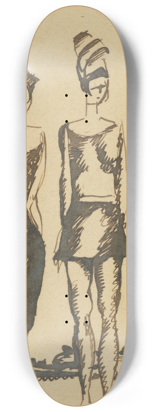 Kontantn Bauer - Figurlna kompozcia 8.25 inch art skate deck