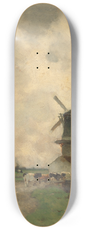 Johan Hendrik Weissenbruch - The Mill 8.25 inch art skate deck Johan Hendrik Weissenbruch - The Mill 8.25 inch art skate deck
