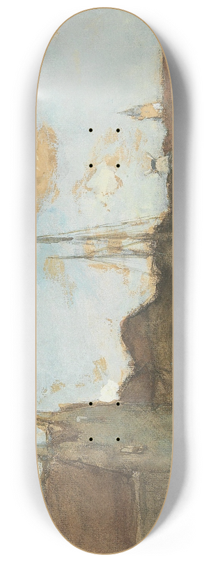 Johan Hendrik Weissenbruch - View of a Canal 8.25 inch art skate deck Johan Hendrik Weissenbruch - View of a Canal 8.25 inch art skate deck