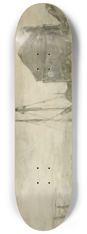 Johan Hendrik Weissenbruch - View of Turfmarkt and Eendjespoort in Haarlem 8.25 inch art skate deck