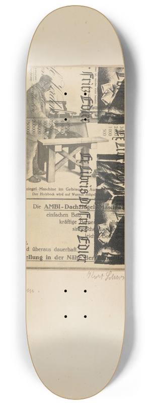 Kurt Schwitters - Hobelmann 8.25 inch art skate deck