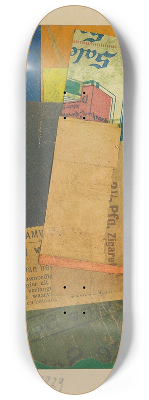 Kurt Schwitters - Ohne Titel (Geldig) 8.25 inch art skate deck