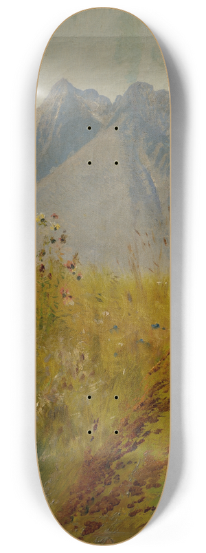 Ladislav Mednynszky - Lomnick Peak 8.25 inch art skate deck
