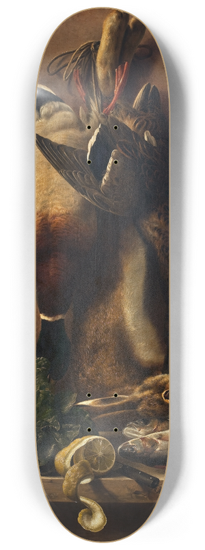 Johan Laurentz Jensen - Still Life On A Kitchen Tabletop 8.25 inch art skate deck