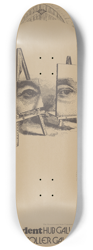 Lanny Sommese - Undergrad student art exhibition 8.25 inch art skate deck