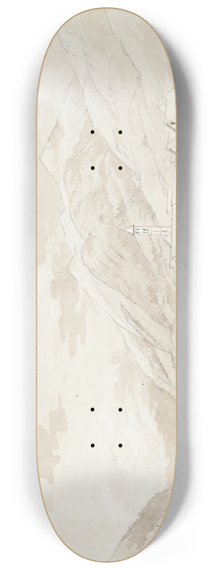 Johan Ludvig Lund - Landsbyen Airolo i Alperne 8.25 inch art skate deck