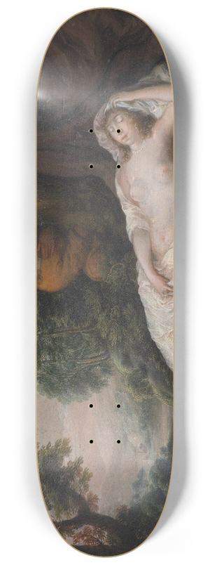 Laurentius de Neter - Sleeping Nymph Watched by a Man 8.25 inch art skate deck