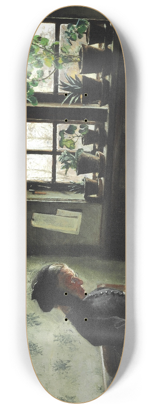 Laurits Andersen Ring - Interir med syende kone 8.25 inch art skate deck