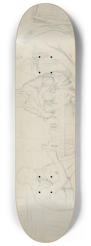 Lawrence Alma-Tadema - Egyptisch spel 8.25 inch art skate deck