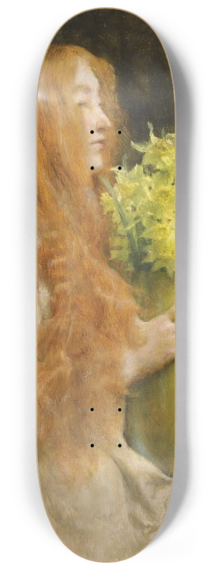 Lawrence Alma-Tadema - Spring Flowers 8.25 inch art skate deck