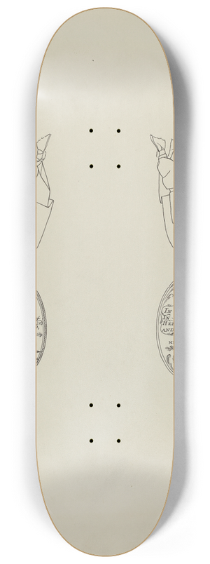 Lawrence Flynn - Silver Momento 8.25 inch art skate deck