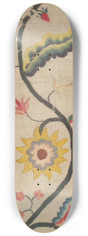 Lawrence Peterson - Crewel Embroidery (Border) 8.25 inch art skate deck