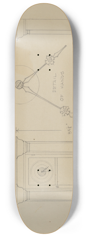 Lawrence Phillips - Clock 8.25 inch art skate deck