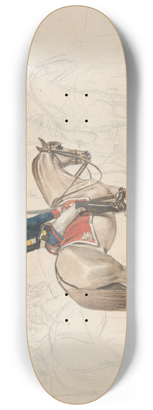 Johann Adam Klein - A Group of Mounted Officers 8.25 inch art skate deck Johann Adam Klein - A Group of Mounted Officers 8.25 inch art skate deck