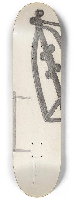 Lazar Rubinstein - Flat Iron Holder 8.25 inch art skate deck